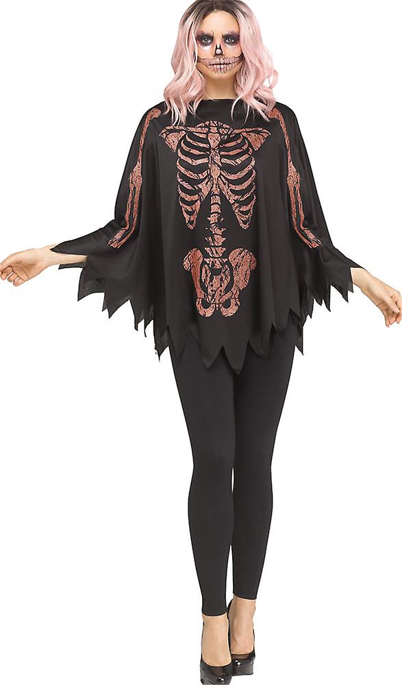 Rose Gold Glitter Skeleton Poncho