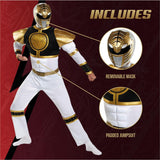 Whtie Ranger Ranger Classic Muscle Adult Costume