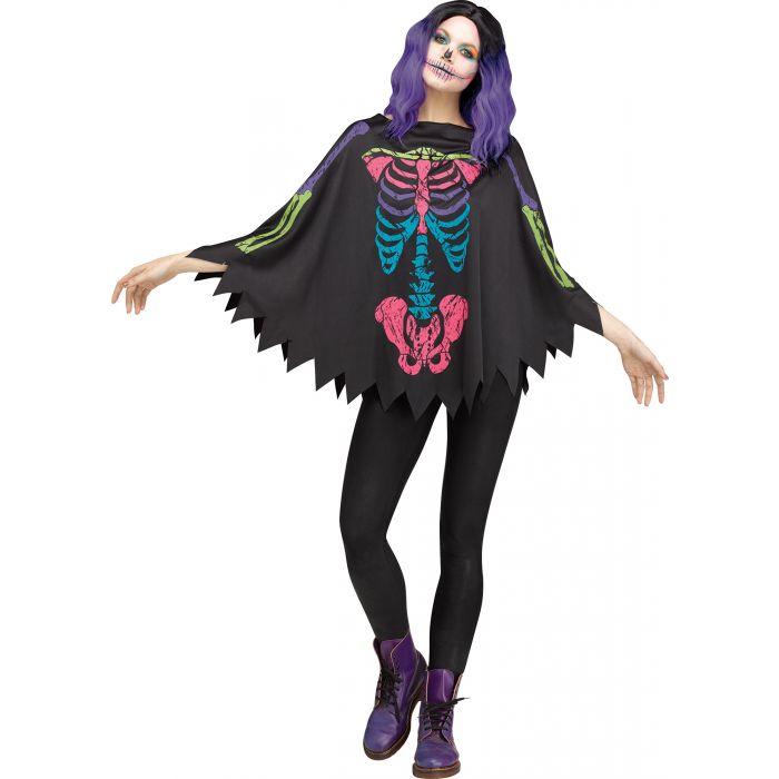 Color Bones Poncho