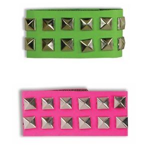 Neon Studded Wristband