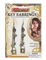 Steampunk Key Earrings