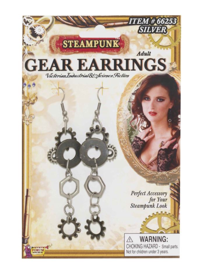 Steampunk Gear Earrings