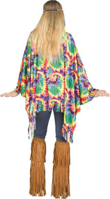 Tie-Dye Hippie Poncho